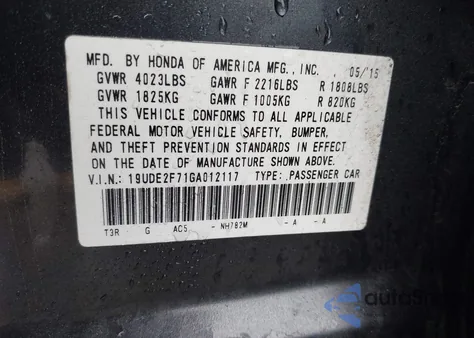 2016 Acura Ilx Premium Package/Technology Plus Package from USA, damaged, VIN 19UDE2F71GA012117